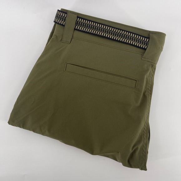 Orvis Mens Cargo Shorts Olive Green Stretch Comfort Breathable Belted Size 32‎ - Picture 1 of 6